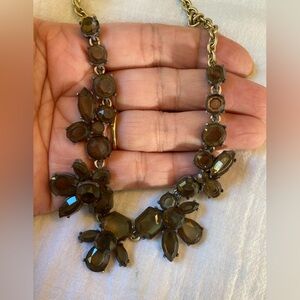 J. Crew Smoky Jeweled‎ Statement Necklace